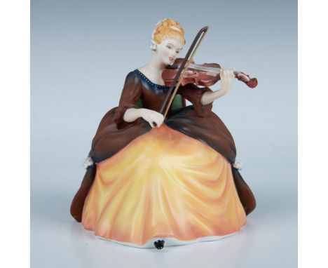 Limited edition in matte finish part of the Lady Musicians series. She wears a brown and gold 18th-century gown while playing