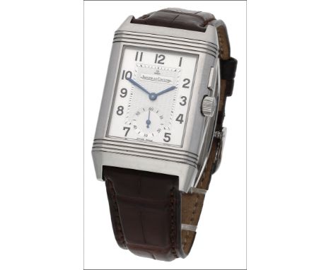 A stainless steel Reverso Duoface Night &amp; Day wristwatch, by Jaeger-LeCoultre, circa 2010, hand wound, model number ‘272.