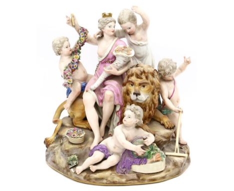 Acier, Michel Victor (1736 Versailles – Dresden 1799), nach Große Skulpturengruppe "Die Erde" aus der Serie "Die vier Element