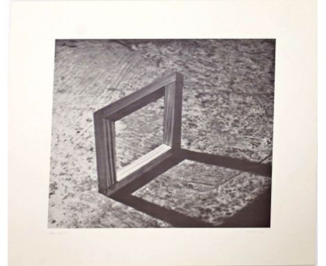 Richter, Gerhard (geb.1932 Dresden) "Motiv h" aus der Serie "Neun Objekte" (1969). Offsetarbeit/Karton, re. u. mit Bleistift 