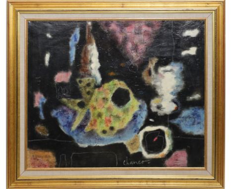 Chanco, Roland (1914 Indre-et Loire - Roquefort-les-Pins 2017) "Le Poisson", so rückseitig betitelt und dat. 1993. Öl/Lwd., m