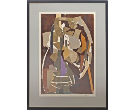 Lanskoy, André (1902 Moskau - Paris 1976) Blatt aus der Serie "Journal d'un fou" (1973). Farblithographie, re. u. mit Bleisti