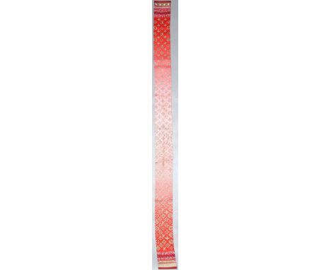 Bandeau, Louis Vuitton. Seide im Farbverlauf, mit Allover-LV-Print. Hergestellt in Italien. L. fleckig. Firmensignet "LOUIS V