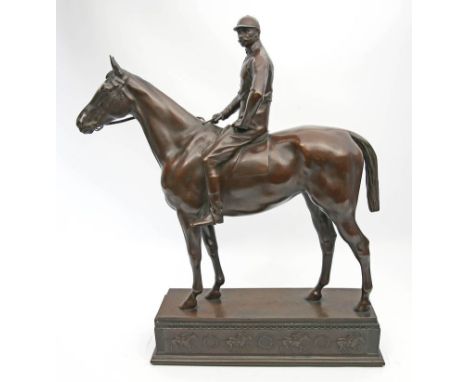 Fuchs, Hermann (geb. 1871 Berlin) Der Offizier und Sportreiter Kurt von Tepper-Laski (1850-1931) auf seinem Pferd "Adare". Br