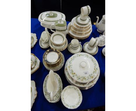 A Royal Doulton&nbsp;Ainsdale pattern part dinner service, together with a Rondelay pattern dinner service and Paragon saucer