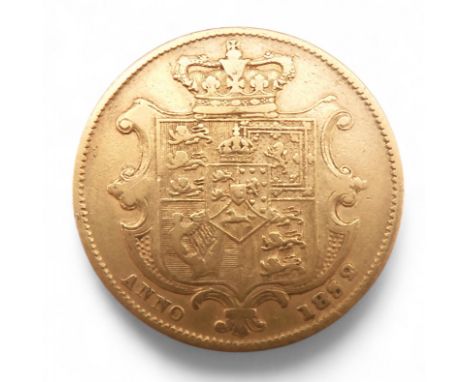 William IV&nbsp;(1830-1837)&nbsp;1 Sovereign 1832&nbsp; Obverse Uncrowned portrait of King William IV right, legend around&nb