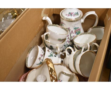 A selection of ceramics including part tea service