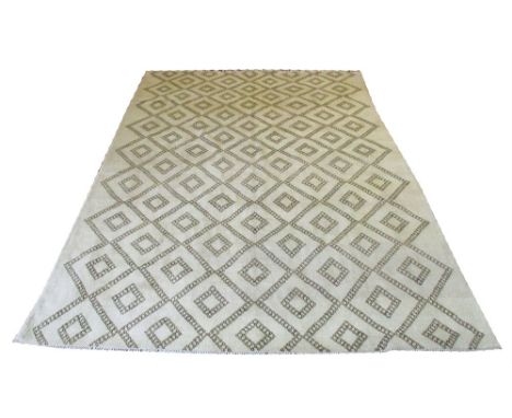 MOROCCAN CARPET, 294cm x 205cm, unusual all over lozenge design.