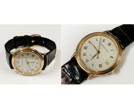 18 CT. ROSE GOLD AUDEMARS PIGUET CLASSIQUE GENTS AUTOMATIC WATCH TO INCLUDE ORIGINAL BRAND NEW ALLIGATOR STRAP 1995 33MM WORK