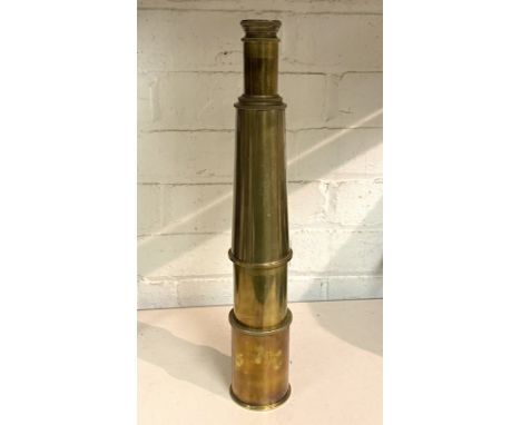LARGE BRASS TELESCOPE