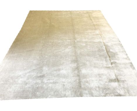 HOPPEN SILK CARPET 305cm x 244cm, silver blue field.