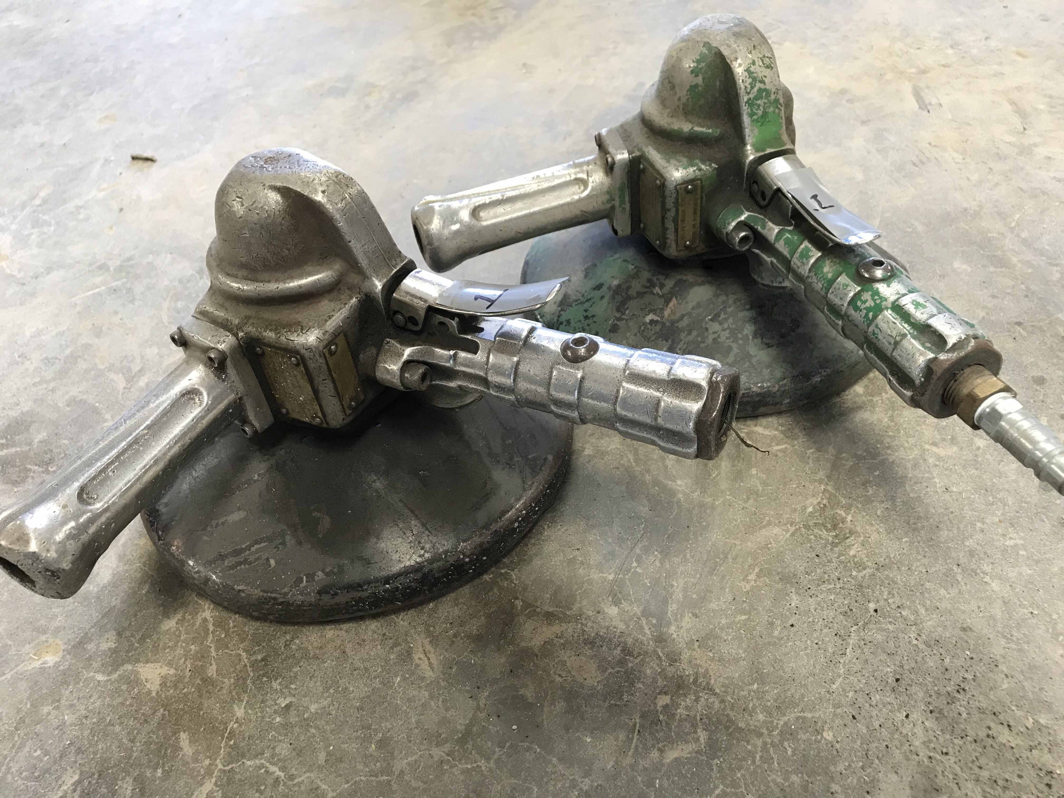 LOT OF (2) TOP CAT MDL. 56VL PNEUMATIC ANGLE GRINDERS, 6000 RPM