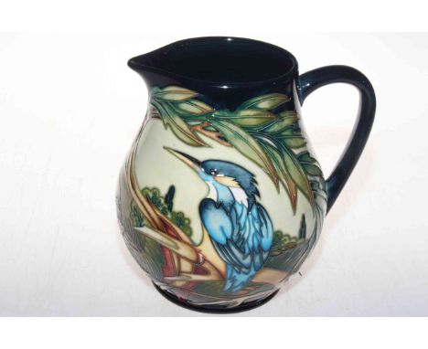 Moorcroft limited edition Kingfisher jug by Philip Gibson, 268/350, 19.5cm, with box.