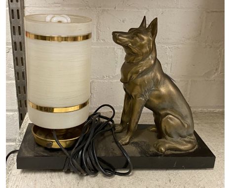 ART DECO DOG TABLE LAMP - 30 CMS (L)