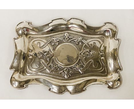 ART NOUVEAU SILVER TRAY 11OZS (IMP)
