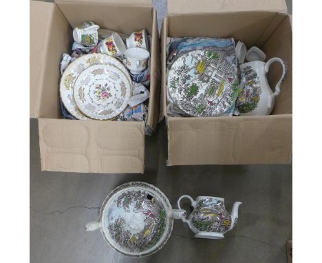 A collection of Myott dinnerware and a Gainsborough tea set **PLEASE NOTE THIS LOT IS NOT ELIGIBLE FOR POSTING AND PACKING**