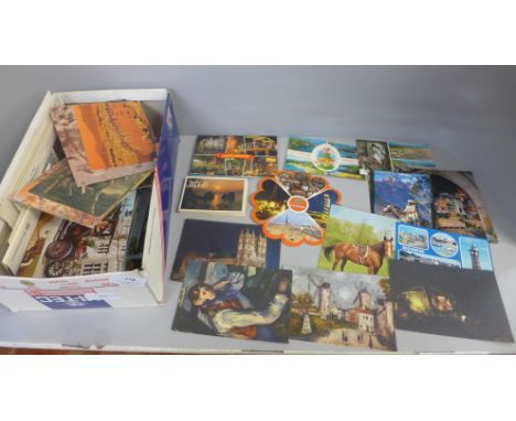 A box of postcards and first day covers 