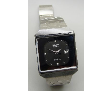 A Rado Diastar wristwatch on bracelet 