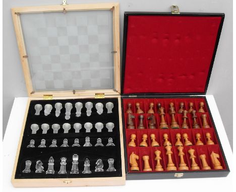 A NOVAG electronic chessboard set in carry case, a pietra dura chessboard, a copper-topped chessboard, a complete unboxed woo