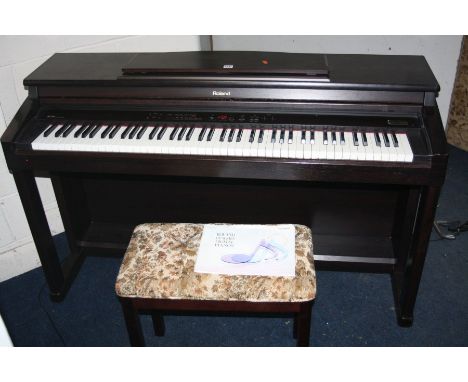 A ROLAND HP 530 DIGITAL PIANO with stool (PAT pass and working)