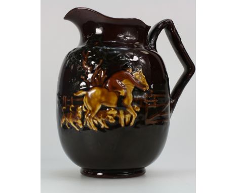 Royal Doulton Kingsware jug with hunting scenes, height 20cm