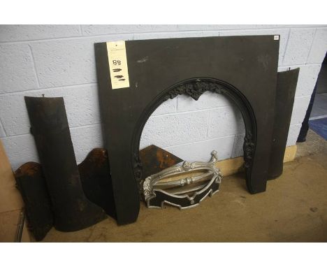 A cast iron fire surround
