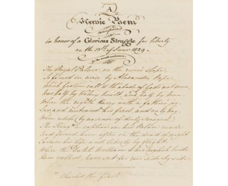 Poetry.- Bishop (Frances Catherine) [Commonplace book of poetry], poems by Wordsworth, Byron and Thomas Moore, with some unpu