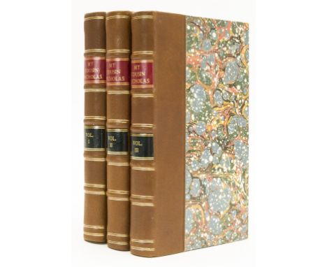 [Barham (Richard)], "Thomas Ingoldsby". Some Account of My Cousin Nicholas, 3 vol., first edition in book form, with half-tit
