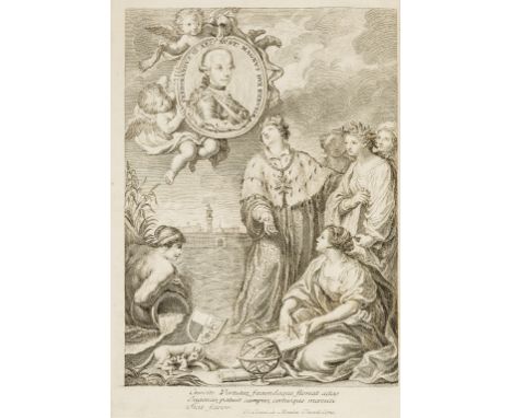 Festivities.- In Espettazione delle Loro Altezze Reale Ferdinando III, engraved frontispiece incorporating a portrait of Ferd