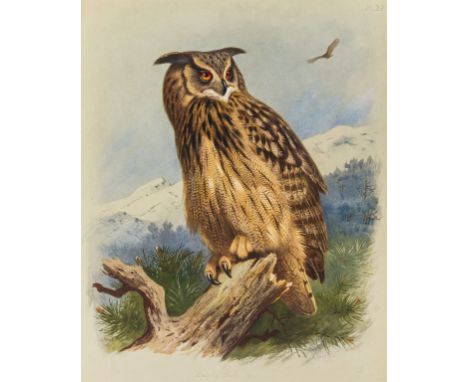 Thorburn (Archibald) British Birds, 5 vol., including supplement, first edition, 80 colour plates, first 4 publisher's red cl