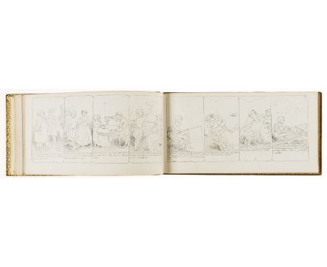 Töpffer (Rodolphe) Monsieur Pencil, Geneva, 1840; Histoire d'Albert, original upper wrapper with  presentation inscription fr