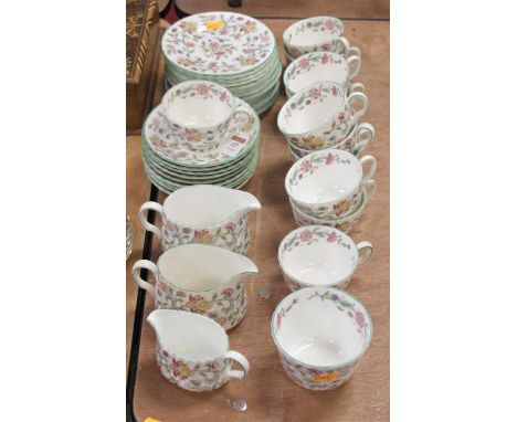 A Mintons part tea service, in the Haddon Hall pattern