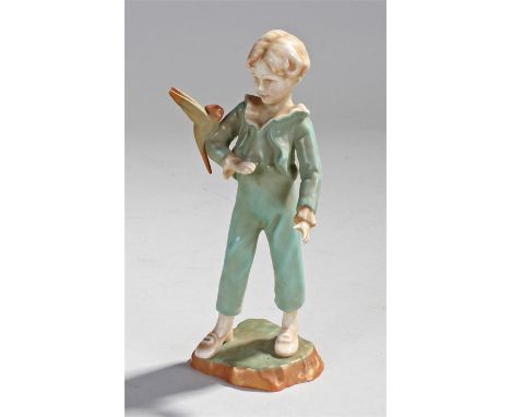Royal Worcester porcelain figure, The Parakeet, No 3087, 18cm high