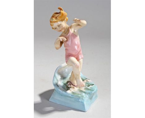 Royal Worcester month figure, July, model number 3440, 17cm high
