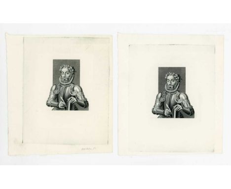 A group of six Portuguese Administration Banco de Angola banknote die proof engraver's test strike portrait vignettes of Luís