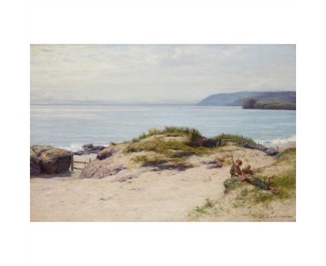 JOSEPH HENDERSON R.S.W. (SCOTTISH 1832-1908) UNDER THE SANDHILLS Signed, oil on canvas (Dimensions: 61cm x 91cm (24in x 36in)