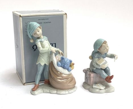 A Lladro porcelain figurine 'Sack of Dreams' model 6894 from Santa's Magical Workshop, 19cmH, in original box; together with 