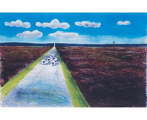 Bernard Cheese (1925-2013), 'Road across the Moor', lithograph, artists proof, signed in pencil, 35x49cm 