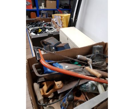 A SUBSTANTIAL AMOUNT OF TOOLS INC VICES SAWS ETC