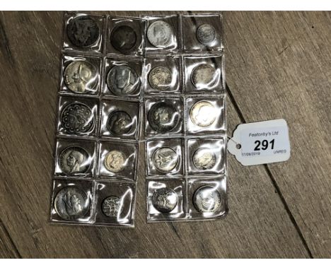 20X ANTIQUE AND VINTAGE SILVER COINS