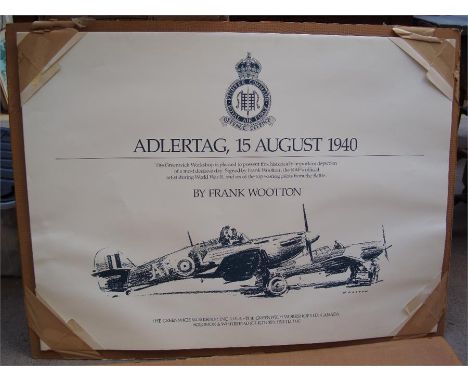 Frank Wooton Limited Edition print 1221/1500 'Adlertag, 15 August 1940' commemorating The 50th Anniversary of The Battle of B