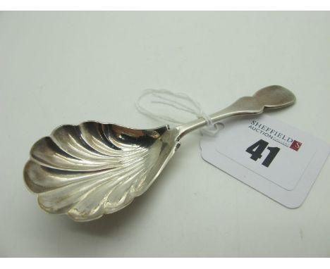 A Hallmarked Silver Caddy Spoon, TE, London 1828, 10.9cm long. 