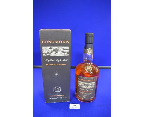 Longmorn 15 Year Old Single Malt Highland Scotch Whisky 