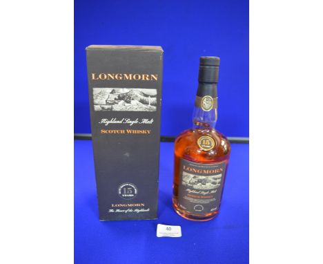 Longmorn 15 Year Old Single Malt Highland Scotch Whisky