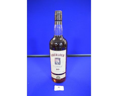 Aberlour 10 Year Old Single Malt Highland Scotch Whisky (unboxed) 