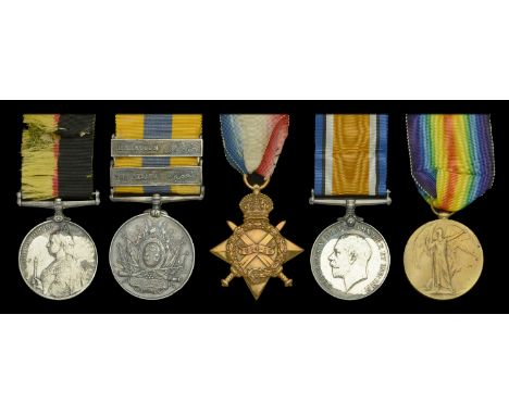 Family Group:  Pair: Private F. Parker, Lincolnshire Regiment Queen’s Sudan 1896-98 (4389 P’te F. Parker. 1/Lin: R.); Khedive