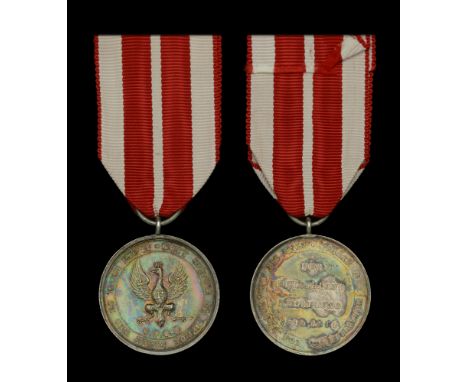 Germany, Frankfurt, Campaign Medal for Volunteers 1813-14, silver, fitted with a later style small ring suspension, minor edg