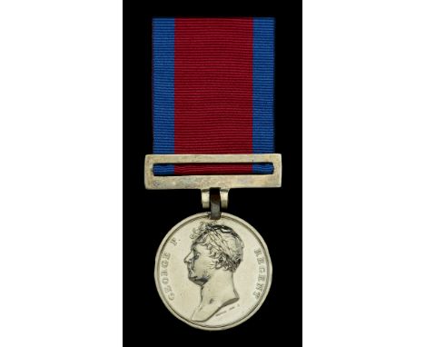 Waterloo 1815 (Jonathan Jones, 23rd Regiment Foot, R.W.F.) fitted with original steel clip and silver bar suspension, light e