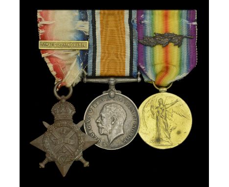 Three: Captain R. E. Costigan, Royal Horse Artillery  1914 Star, with later slide clasp (216 Cpl. R. E. Costigan. R.H.A.); Br