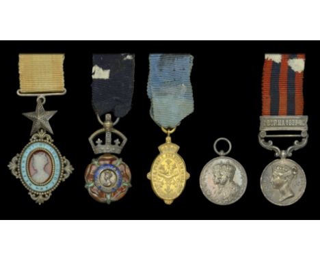 The group of five miniature dress medals attributed to Sir Richard Amphlett Lamb, K.C.S.I., C.I.E., Indian Civil Service, mem